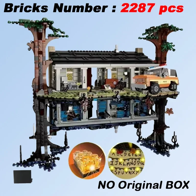 في المخزون أفلام قصص غريبة رأسا على عقب نموذج اللبنات الكبار الطوب ألعاب أطفال هدايا عيد الميلاد عيد الميلاد #1