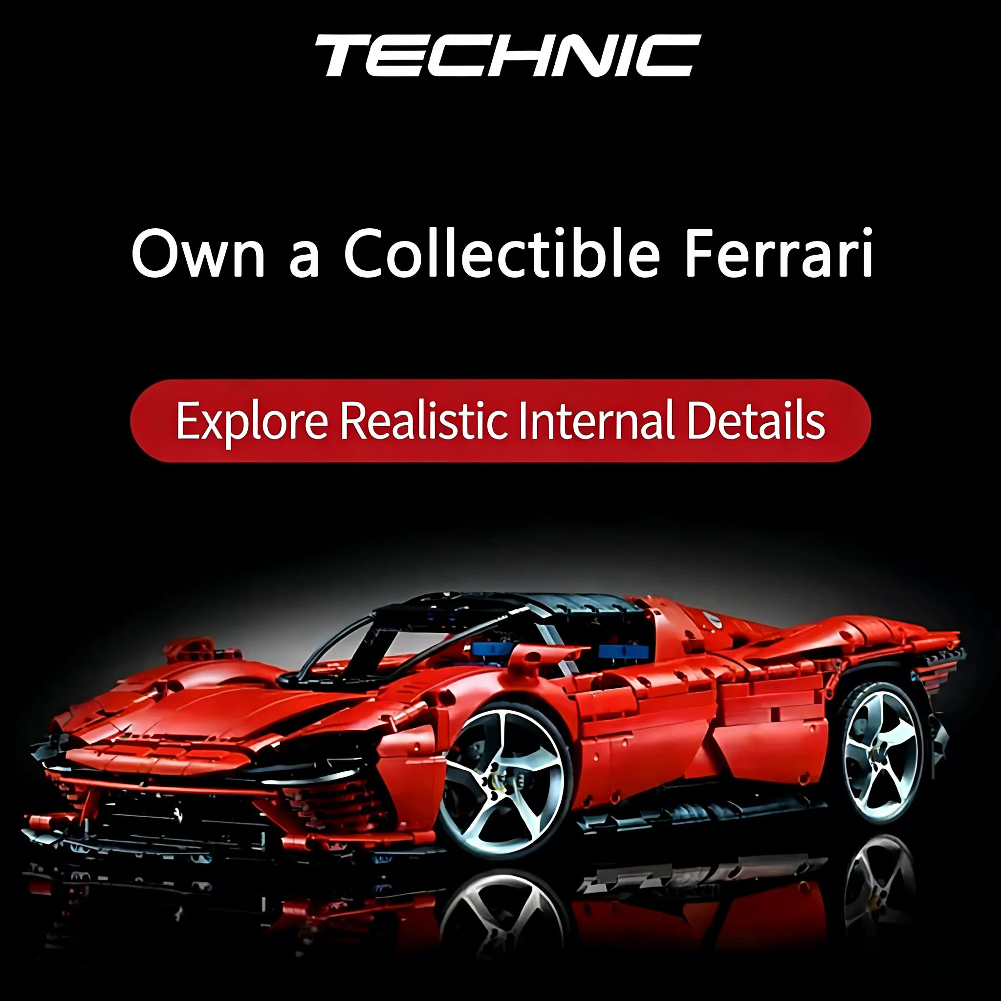 Blocs de construction créatifs, modèle technique SP3 42143, voiture de sport, 3778 pièces, jouets pour enfants, cadeaux d'anniversaire pour petit ami, décoration, supercar