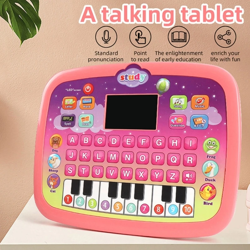 Singing Songs Toy Educational Computer For Kid English Learning Machine D5QF