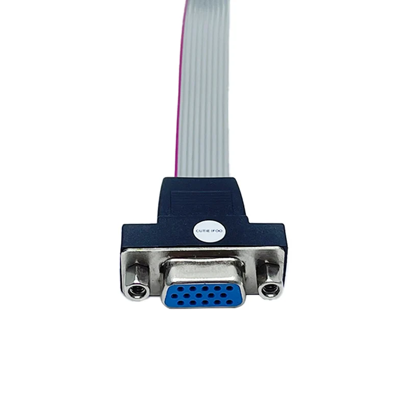 10pin To 15p Female VGA Interface Adapter Flat Ribbon Cable 30cm for Gigabyte H110TN N3160TN Industrial Motherboard