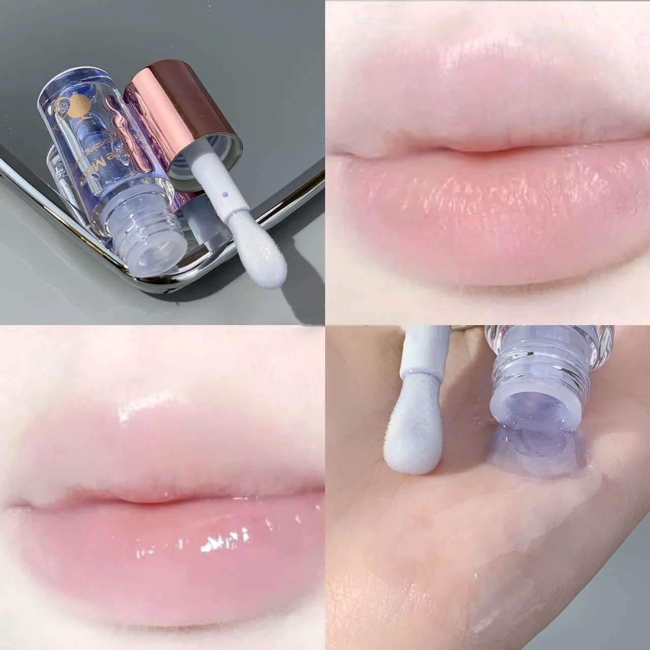 Watermelon Clear Jelly Lip Gloss Moisturizing Bright Lip Oil Lipgloss NonSticky Clear Gloss Lip Glaze Korean Lipstick Make Up