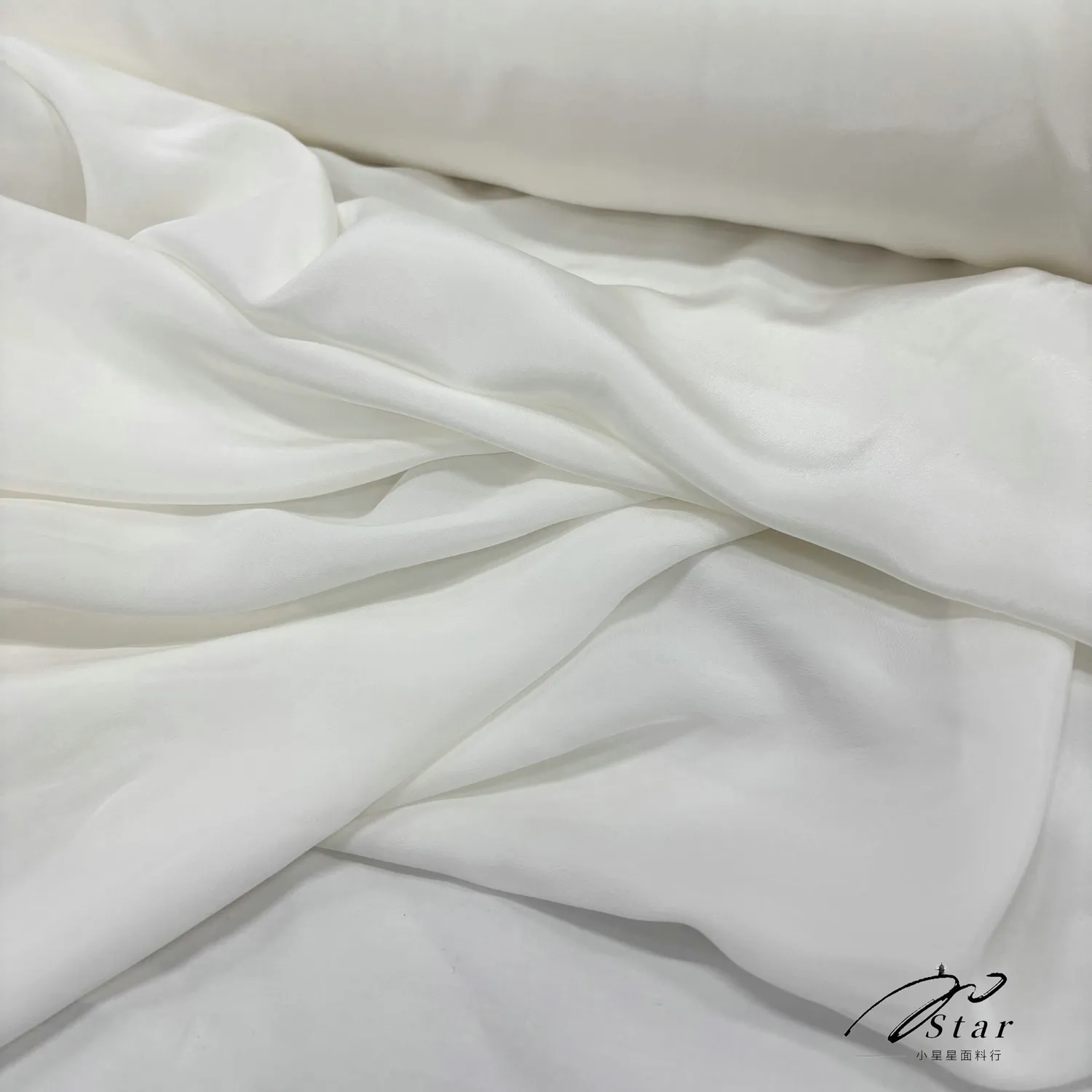 White 20 Momme Silk Crepe De Chine Cloth Shirt Dress Matte Silkworm Silk Satin Fabric Spring and Summer