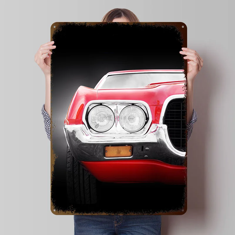 1972 Ranchero Pickup Truck Printed Poster Customized Wall Art Retro Vintage Metal Tin Signs for Room Decoration Home Decor Items