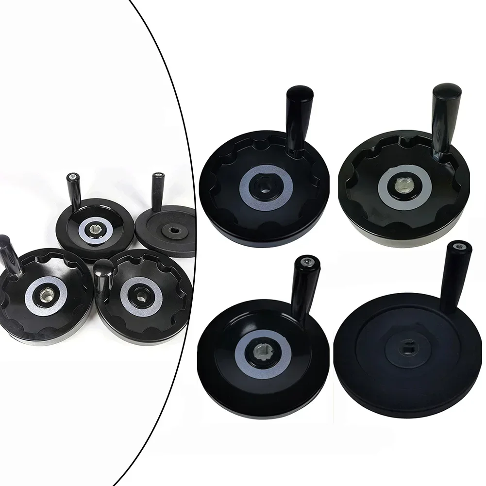 

1pc 6in Hand Wheel With Folding Revolving Detachable Handle Inside Ripple Wheel For Milling Machines Lathes Accessories