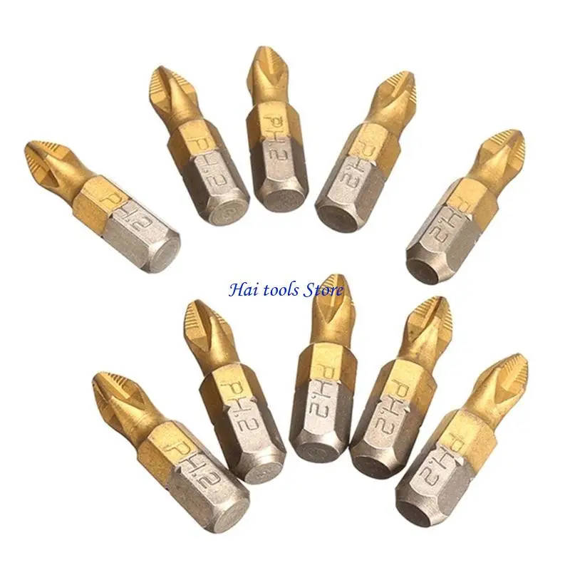 X37E أكمل 10pcs ph2 screcldriver بت بتات antislip لتنشيط الخشب #1