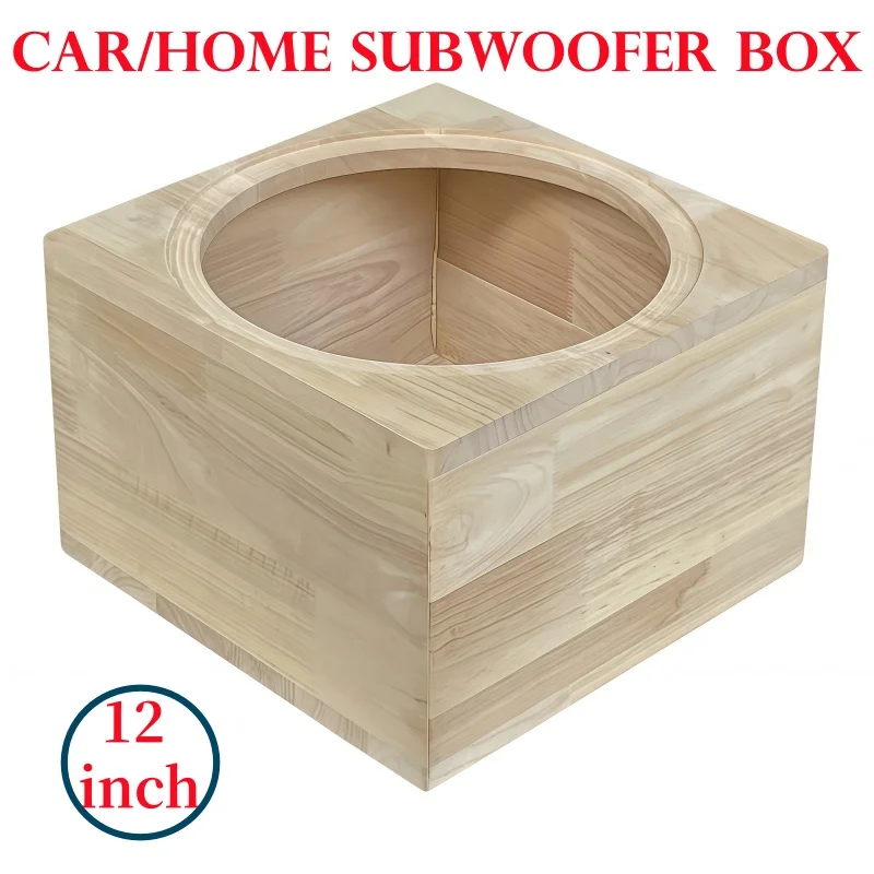 

12 inch Subwoofer Empty Box,DIY Car/Home Subwoofer Box, 1Piece Bass -speaker Box, Woofer Speaker Housing, Sound Box Hole 28.3cm