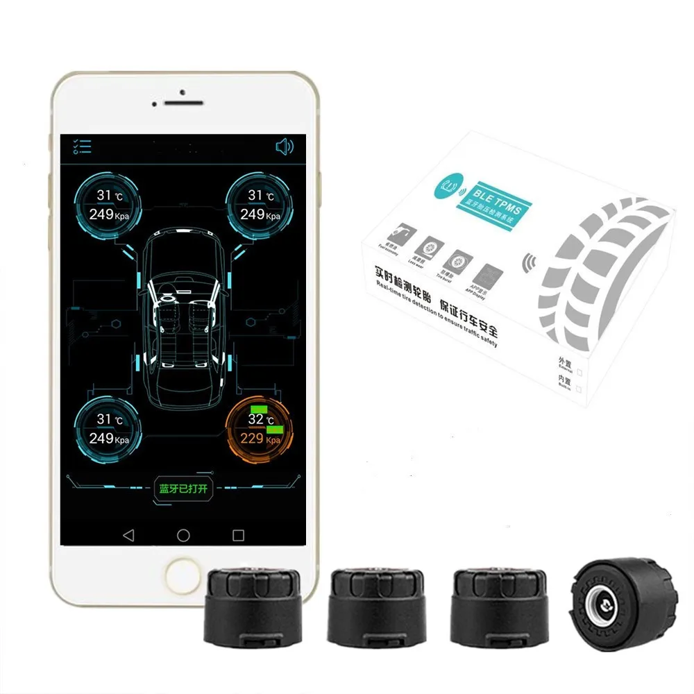 

Black Tire Pressure Monitoring System TPMS Sensor Car Tools LED Display TPMS