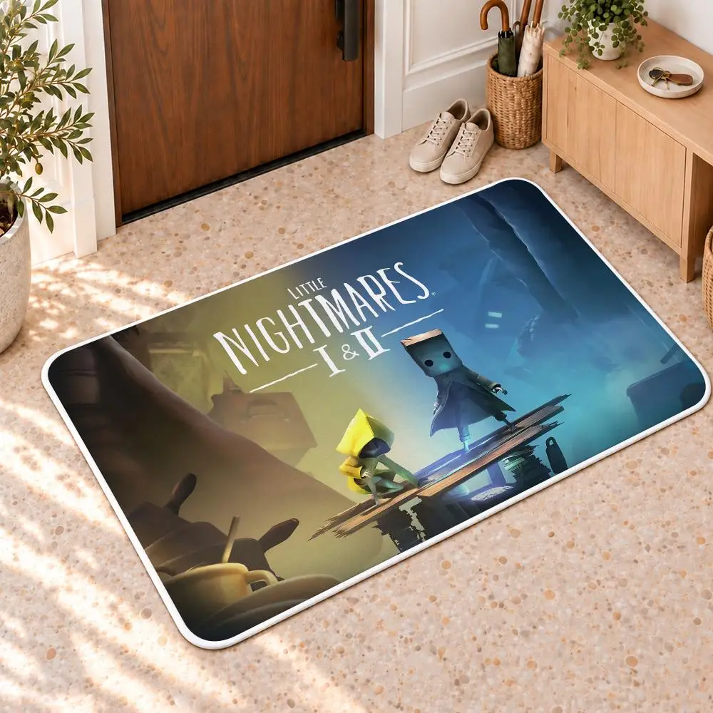L-Little Nightmares Game Floor Mat Flannel Rug Soft Non Slip Door Mat For Bathroom Bedroom Kitchen Living Room Home Decor