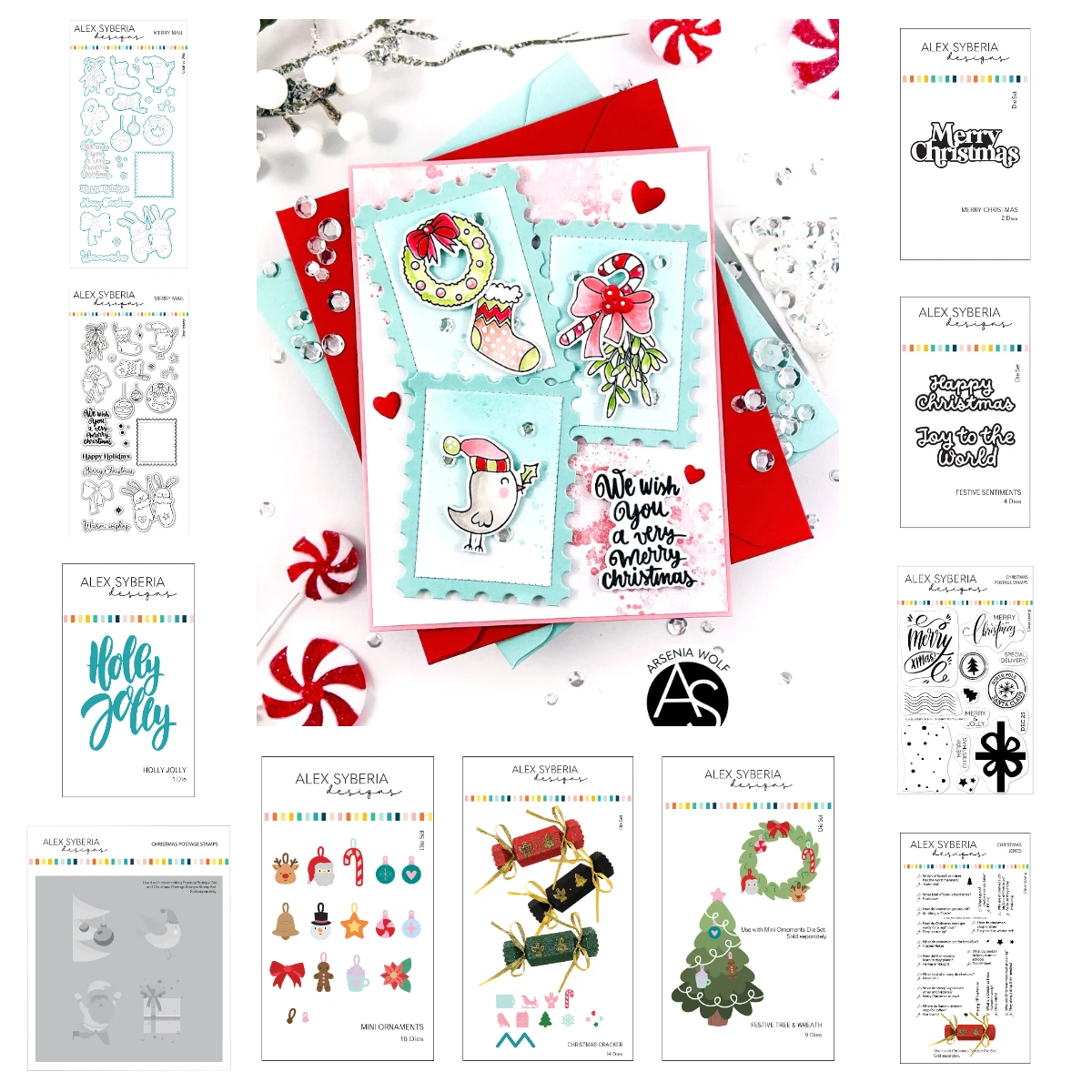 

2025 November New Metal Cutting Dies Stamps for DIY Scrapbook Handmade Diary Album Christmas & Holiday Full Release Bundle Alex