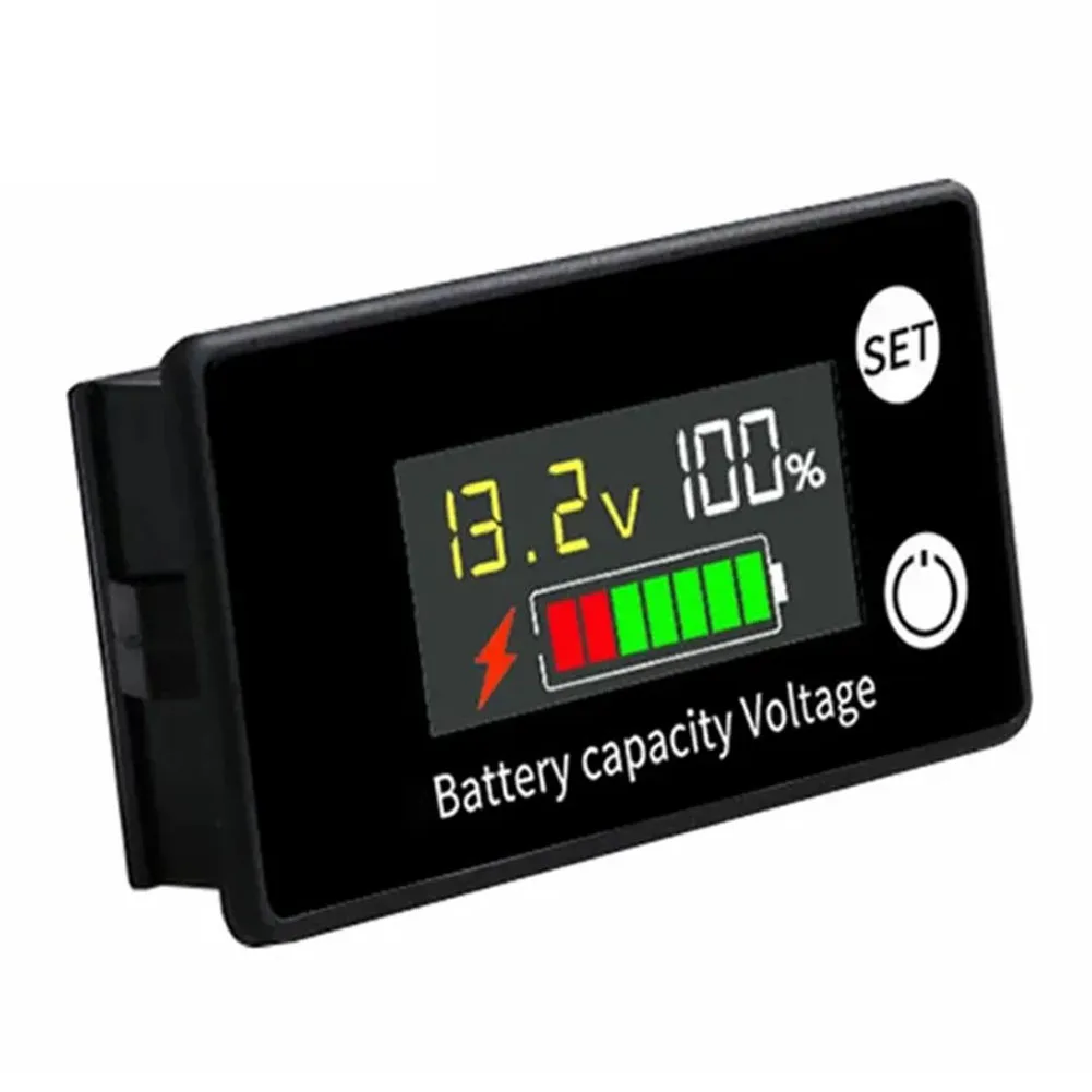 Battery Meter Power Detection Display 12V 24V 36V 48V 60V 72V 84V DC 8-100V With Alarm Replacement Automobiles Parts