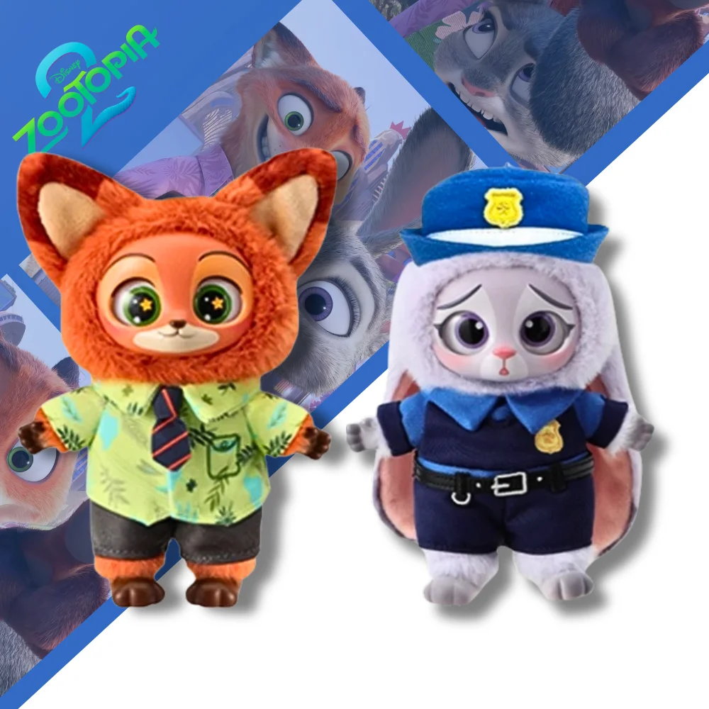 Zootopia Nick Judy Blind Box 2026 Figurine d'action originale Disney en peluche et vinyle, pendentif de collection de dessins animés