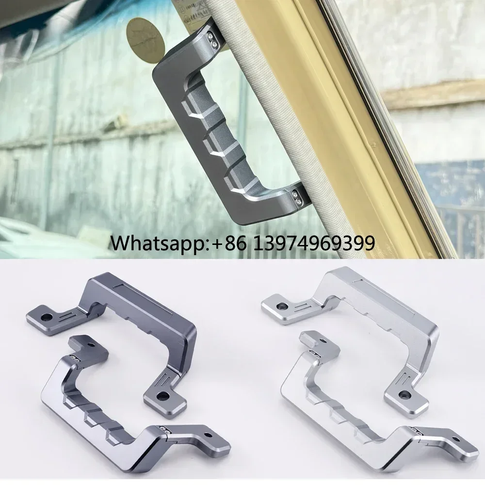 Aluminum Alloy Front Back Grab Door Handle For Toyota Land Cruiser 70 76 79 Series LC76 LC79 Accessories