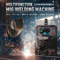 ANDELI 220V MIG Welding Machine MIG/LIFT TIG/Stick/Aluminum Welding/Spool Gun Multiprocess Semi-automatic Welder Gas/Gasless