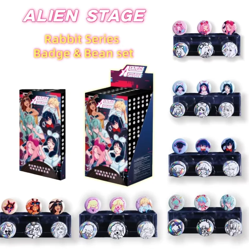 

Новое поступление, набор значков и бобов серии Alien Stage Rabbit, слепая коробка, аниме-фигурка Mizi Ivan Sua, периферийные устройства, коллекционная игрушка, подарок-сюрприз