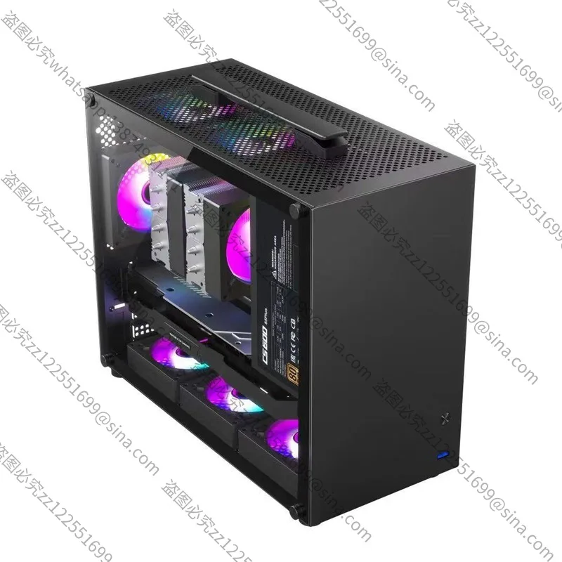 Suitable for New Mini Convenient Portable Small Chassis MATX E-sports Desktop Small Chassis Tempered Glass Side Through