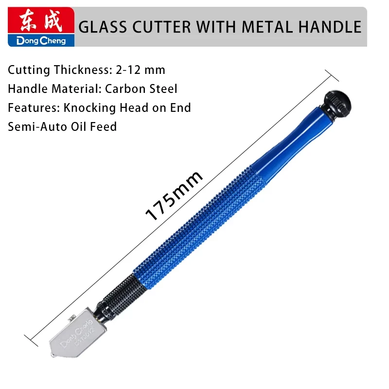 Glasfrees met olievoeding en handgreep voor het snijden van 2-12mm en 5-15mm vlakglas, spiegels en tegels. Professionele gereedschapsset voor glazenmonteurs, handgereedschap voor reparatie.