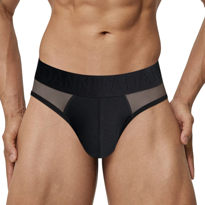 1/2/3/4 pièces hommes sous-vêtements slips Sexy taille basse Triangle pantalon Silhouette conception respirant hommes culottes Jockstrap homme caleçons