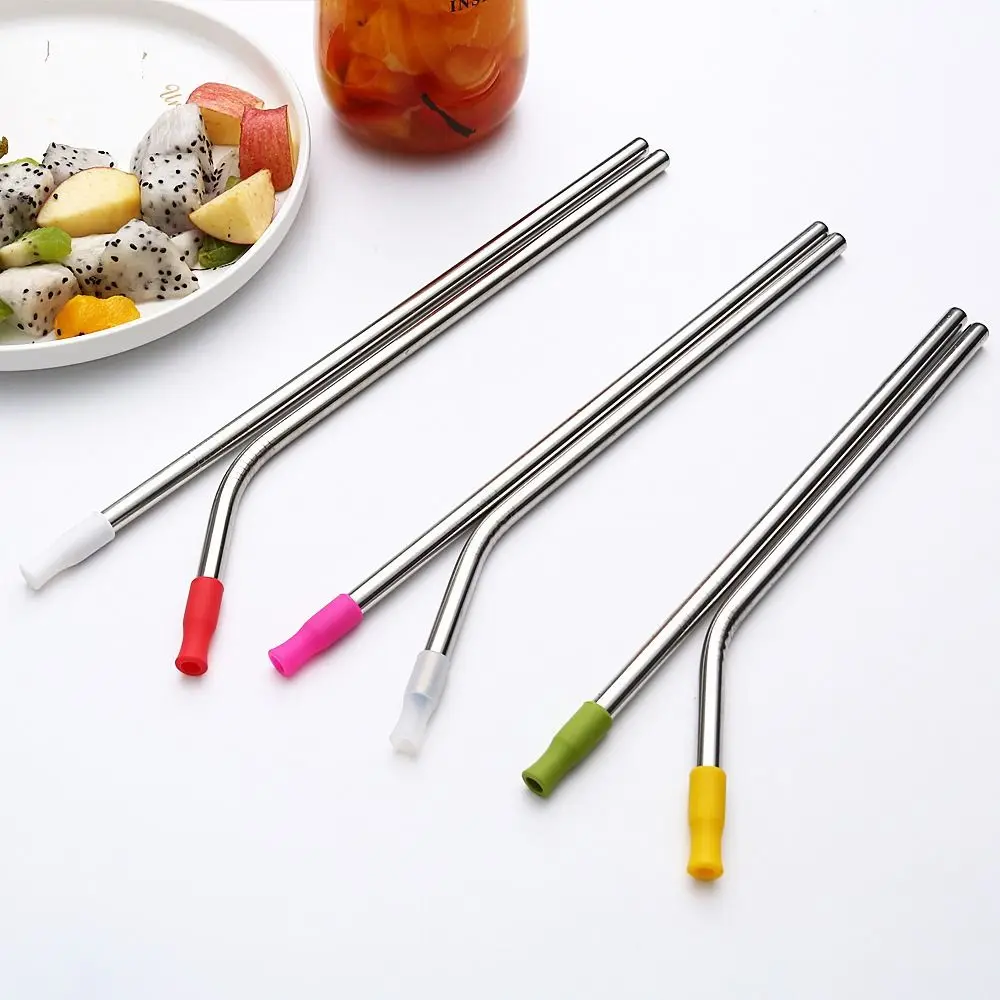 Reusable 6mm 8mm Straw Tip Cover Straw Silicone Tip Straw Cap Protective Cover Anti-scratch Tongue Anti-scalding Suction Tip