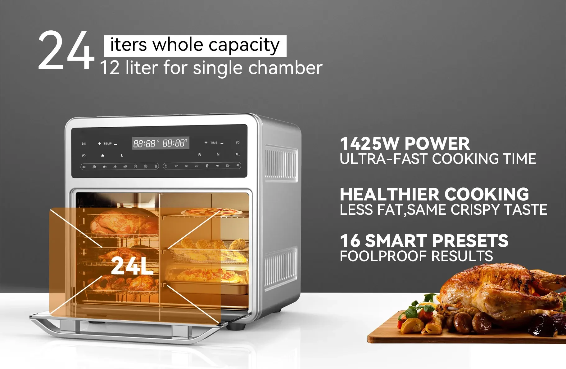 All In 1 Electric Air Fryer Oven Wholesale Factory Price Low Fat Healthy