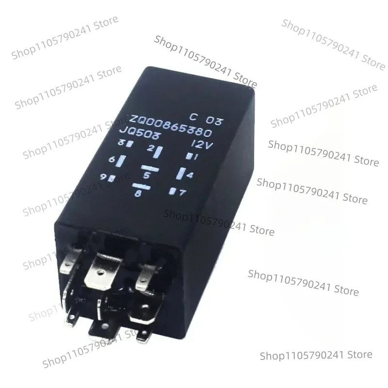 Hazard Warning Flasher Relay 9 Pin Dual Flashing Fit For Citroen C-Elysee 2003-2007