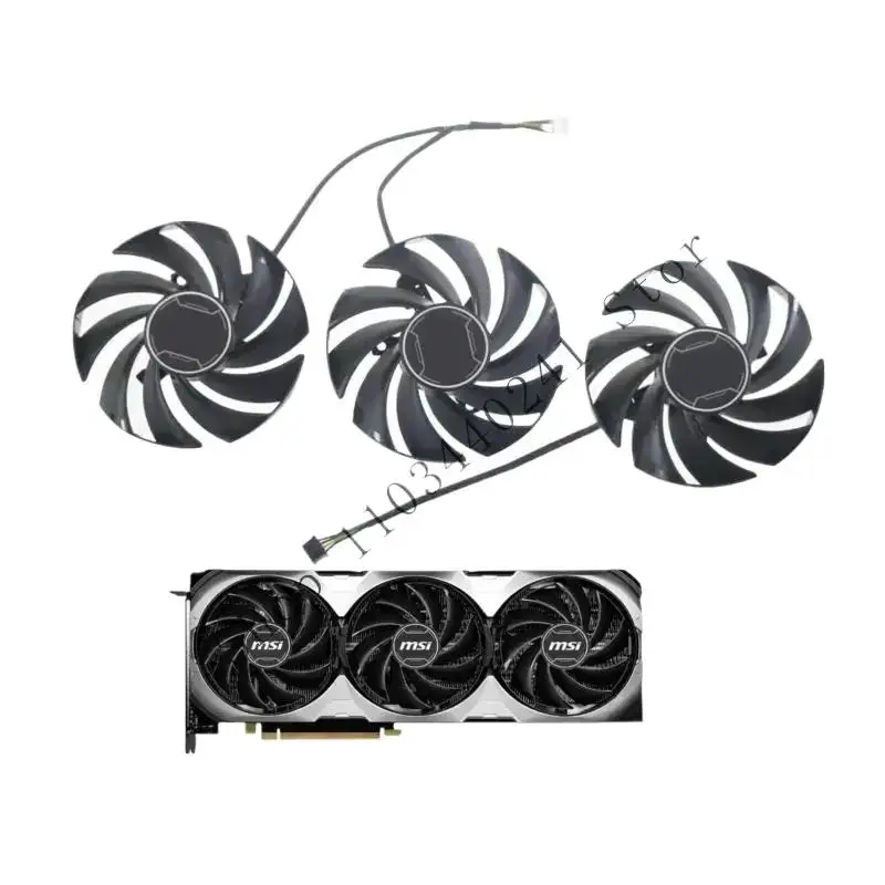 

"Вентилятор графического процессора PLD09210B12HH 87 мм для MSI RTX 4070Ti 4070 4060Ti 4060 VENTUS 3X ~+=/