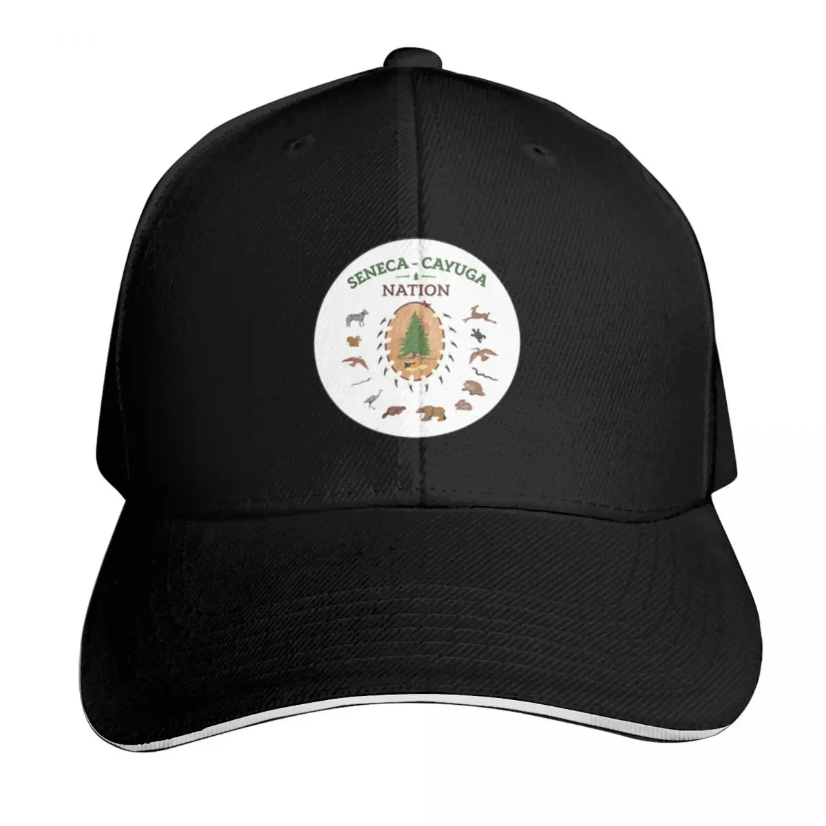 Seal of Seneca–Cayuga Nation of Indians Reservation Oklahoma USA Baseball Cap Men Women Casual Summer Sport Sun Cap