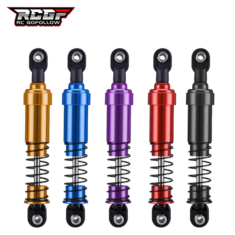 

RCGOFOLLOW Aluminum Big Bore Shocks 105mm Oil Damper For 1/10 RC Crawler LCG Cheater Rigs SCX10 TRX4 Gamde R1 Comp Builds DIY