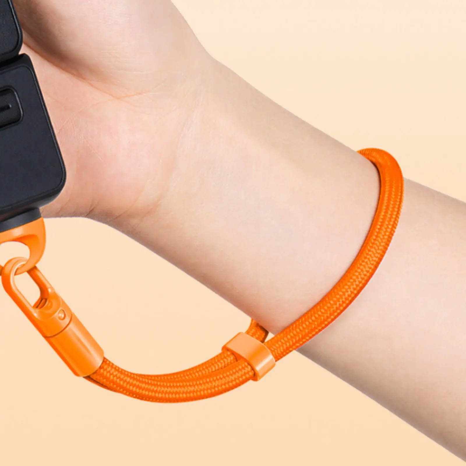 Anti-Drop Camera Lanyard Auto-Locking Camera Wrist Strap Adjustable Hand Strap Metal Buckle Sturdy Duty for Videographers
