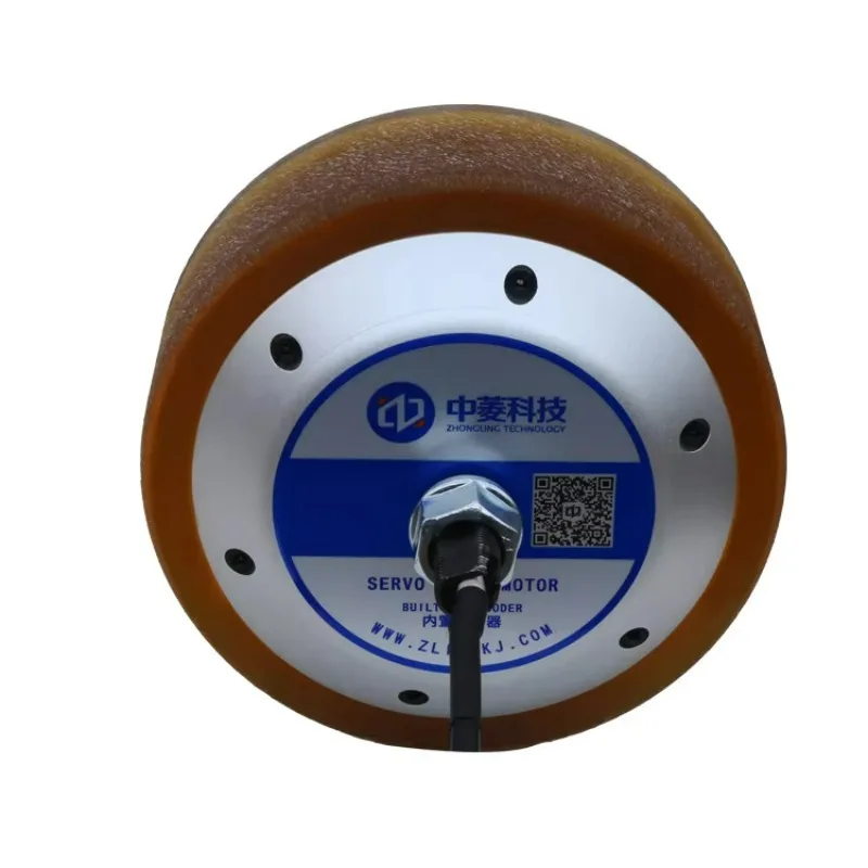 Low Speed High Torque Robot 6.5inch in Wheel 48V 200kg Load 10N.m 4096PPR Encoder Brushless AGV DC Hub Servo Motor