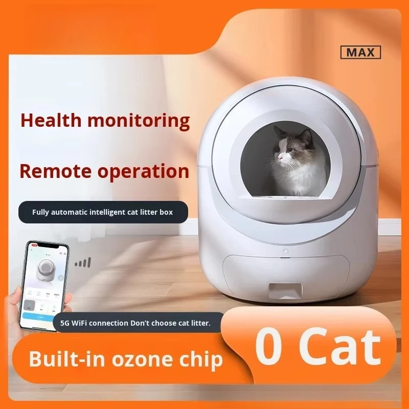 Electric Fully Automatic Cleaning Deodorizing ABS Plastic Smart Box for Cats