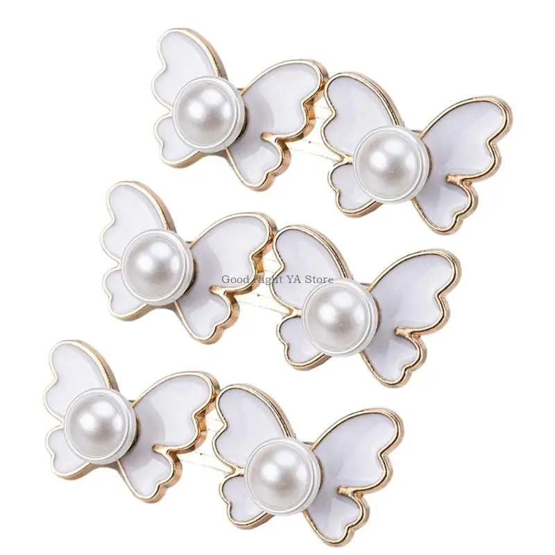 

3 шт. регуляторы талии с дизайном бабочки, аксессуары для одежды, несшитые застежки на талии для женщин, свободные брюки, джинсы