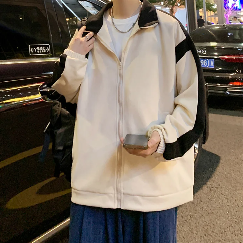 New Men's Jacket 2024 Spring Trend Fashion Outdoor Sports Loose Vintage Thin Coat Casual Versatile Y2K Street Men's Clothing