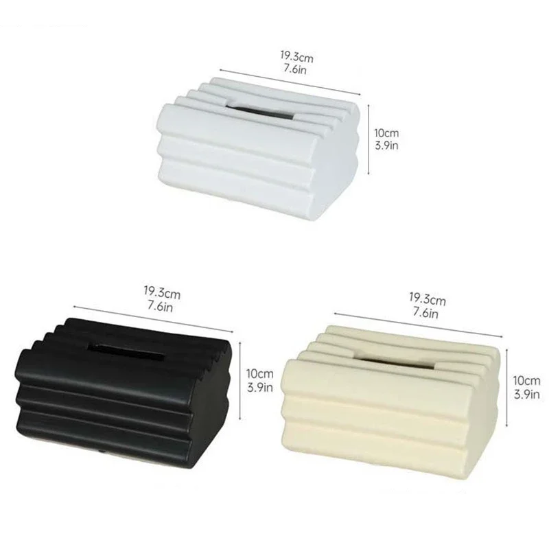 Modern Ceramic Tissue Box Decoration Kitchen Pull-out Storage Home Desktop Organizer Gift 5
