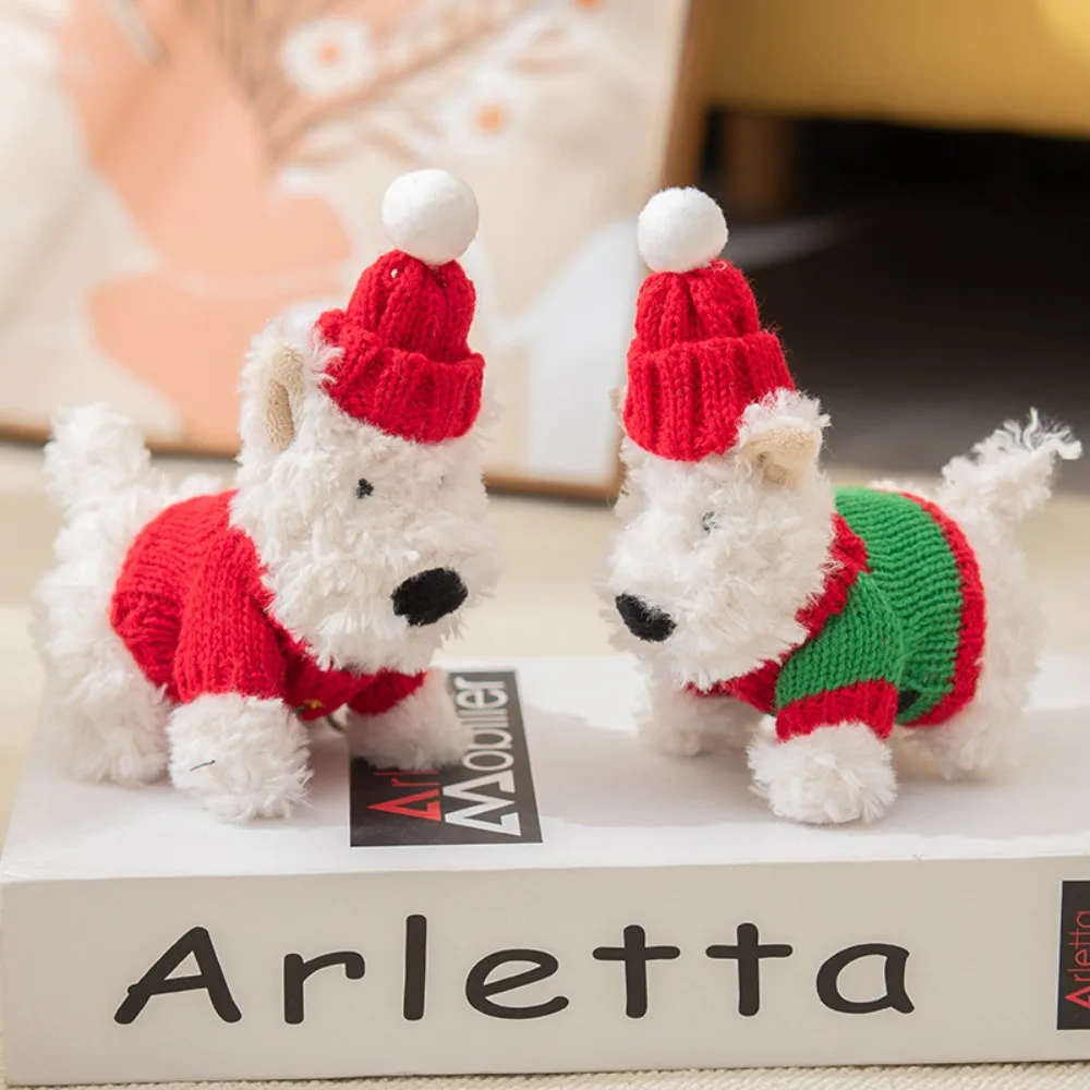 

Kawaii мягкая сумка-подвеска в стиле Вест-хайленд, анти-потерянное мультяшное животное, щенок, кукла, брелок, милый автомобильный подвесной кулон для девочек