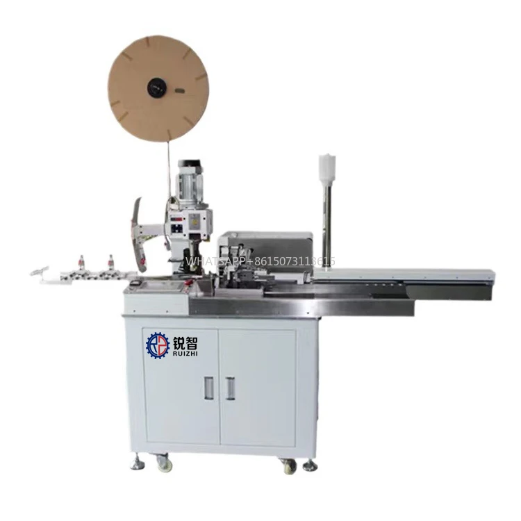 Macchina completamente automatica per crimpare terminali a 5 fili con decapaggio a doppia testa per la produzione di cavi