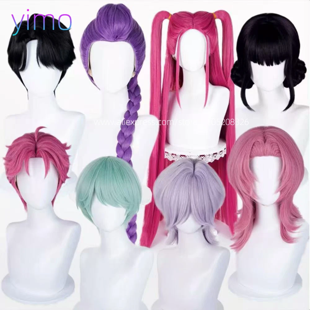 

Saja Boys Baby Rumi Mira Zoey Abby Jinu Mystery Romance Косплей Синтетический парик Мужчины Женщины Волосы Аниме Термостойкие парики