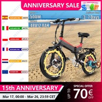 LANKELEISI G650 Electric Bike 500W Brushless Motor 48V12.8AH Lithium Battery Mountain E-Bike 20 InTire Aldult  Electric Bicycle