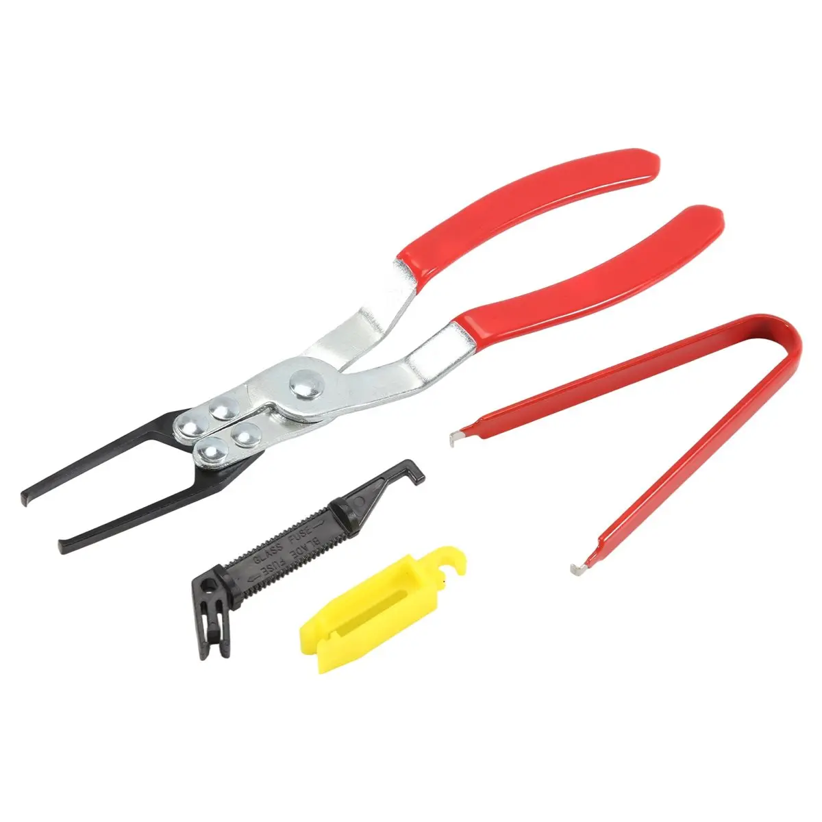 (AIMA) Relay Puller Pliers, Fuse Puller Pliers, 4-Pack Automotive Relay Fuse Puller Tool,FMM Fuses Puller Tool,Terminal Remover