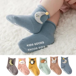 New Fall Baby Cartoon Non-slip Floor Socks Doll Accessories Funny Socks Newborn Toddler Socks Dinosaur Penguin Hedgehog