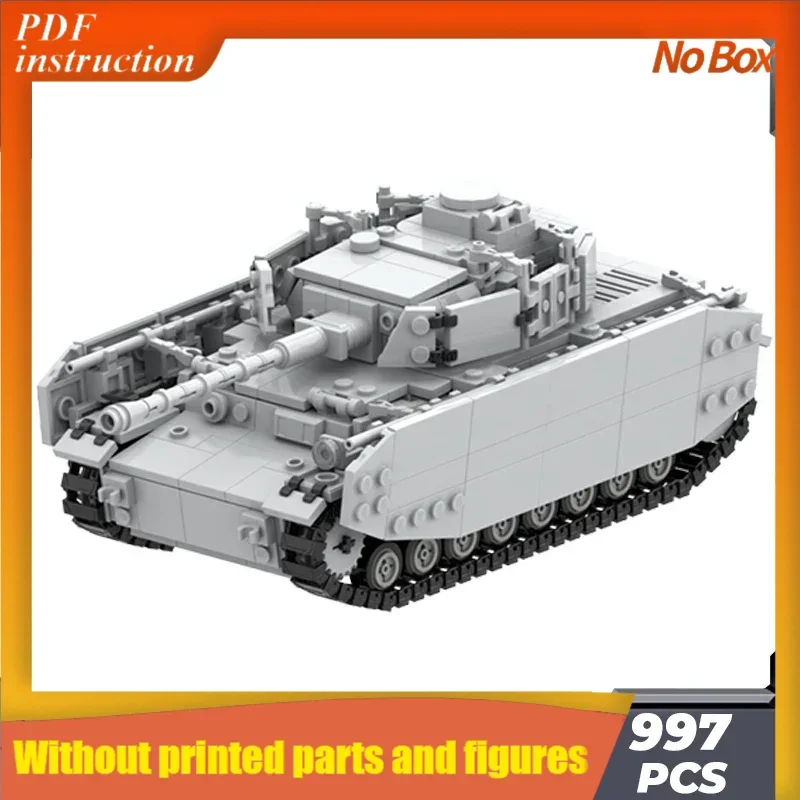 

Рождественские строительные кирпичи Moc, военная модель, танк IV, штурмовой танк, технология, модульные блоки, подарочные игрушки, наборы «сделай сам», сборка