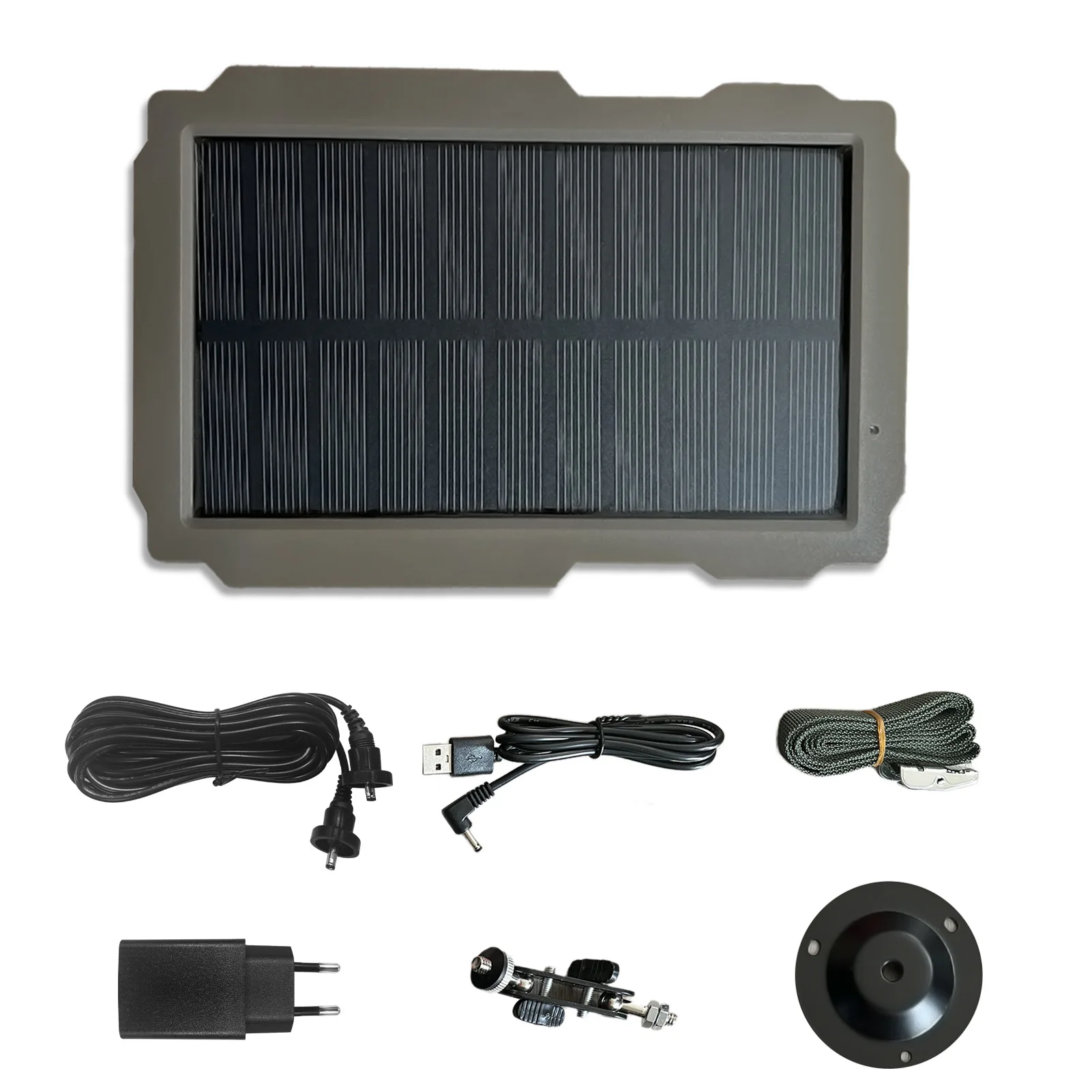 Trail Game Camera Solar Panel Kit 3000mAh 6V-12V Rechargeable Solar Charger for Hunting Camera