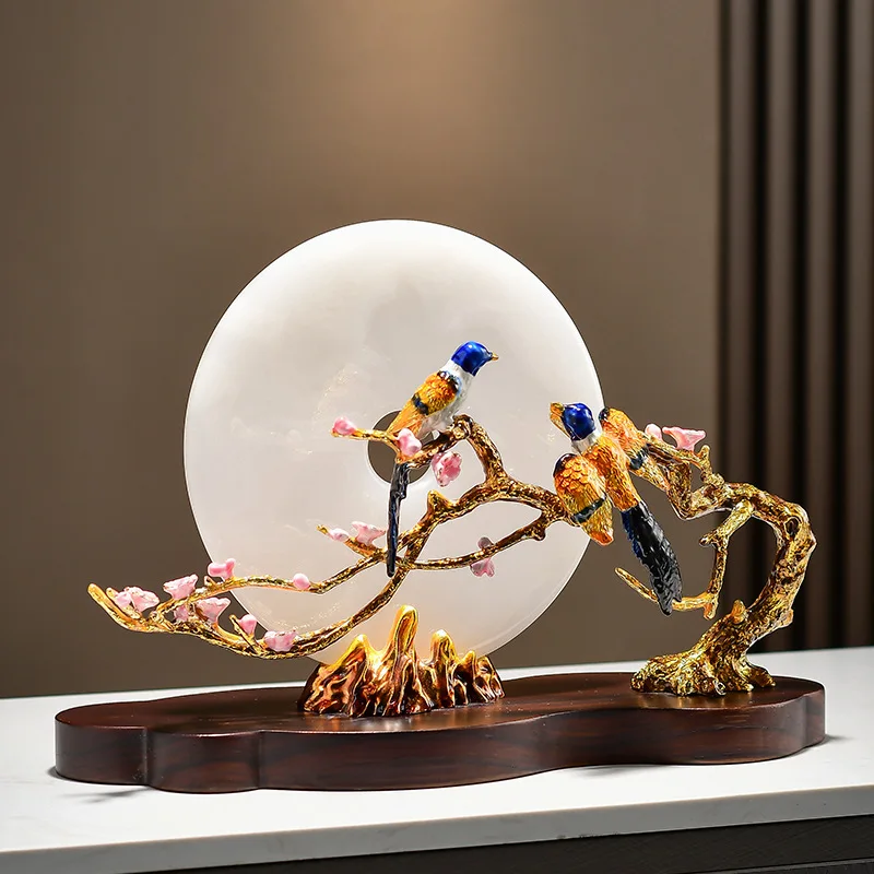 X-21  is happy to have a high-end new Chinese living room TV cabinet decoration gift ornament