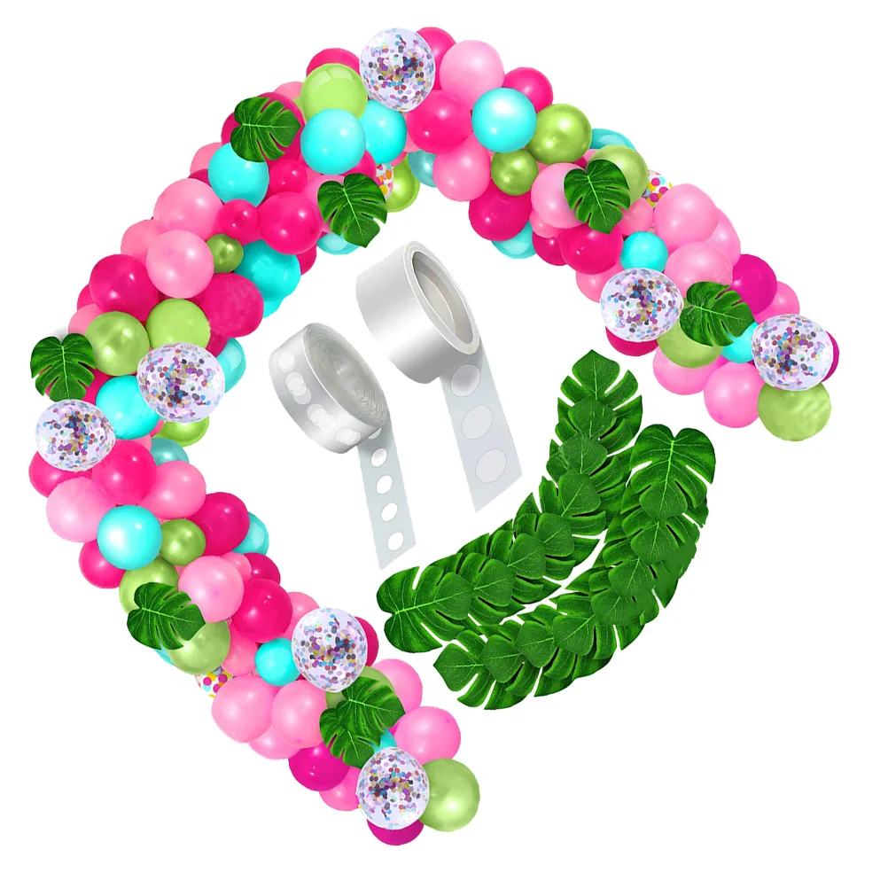 

Hawaii Balloon Balloons Theme Luau Party Decor Garland Arch Kit Emulsion Supplies Tropical Leaves Banquet