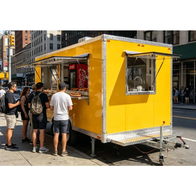 Australian Standard Street Fully Equipped Catering Fast BBQ Food Trailer Mobile Food Trucks for Sale
