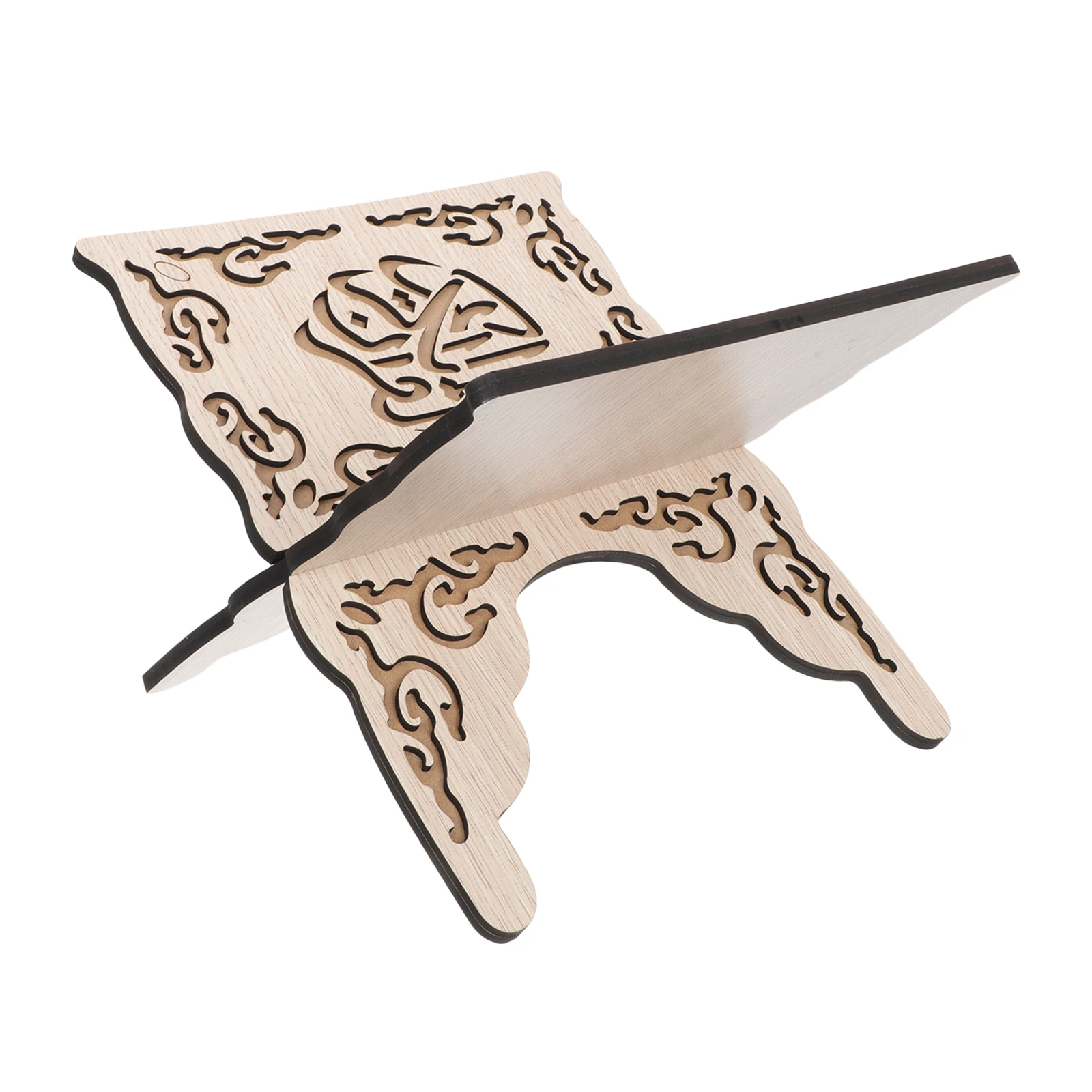 

Wooden Chanting Bookshelf Holder Sacred Books Reading Rack Detachable Scripture Detachable Scripture Holder Desktop Storage