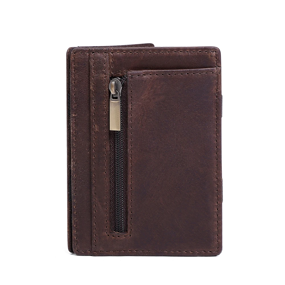 

Genuine Leather Card Bag Multifunctional RFID Anti-theft Card Swiping Bag Fashionable Identification Bag Card Case Zero Wallet