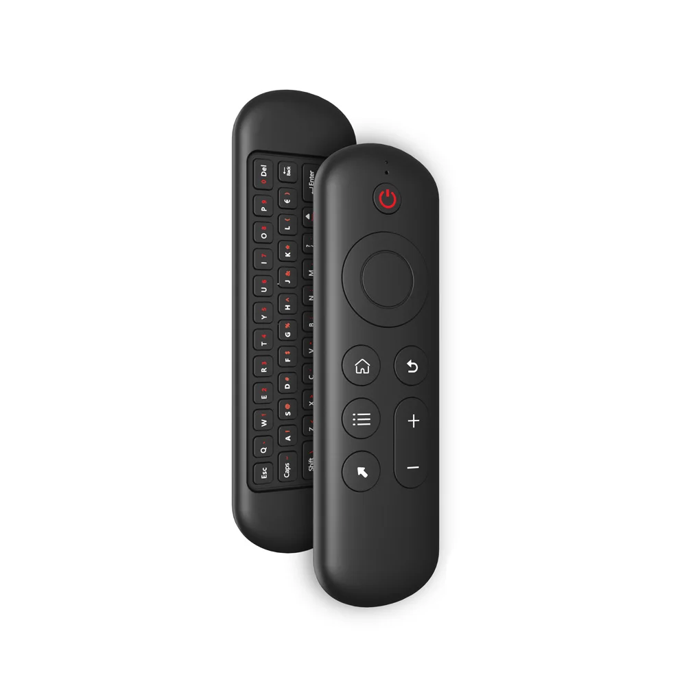 M5 2.4G & BT5.2 جهاز تحكم عن بعد 7 ألوان بإضاءة خلفية لاسلكية ماوس هوائي لوحة مفاتيح أندرويد TV Box لنظام أندرويد Windows Mac OS Linux