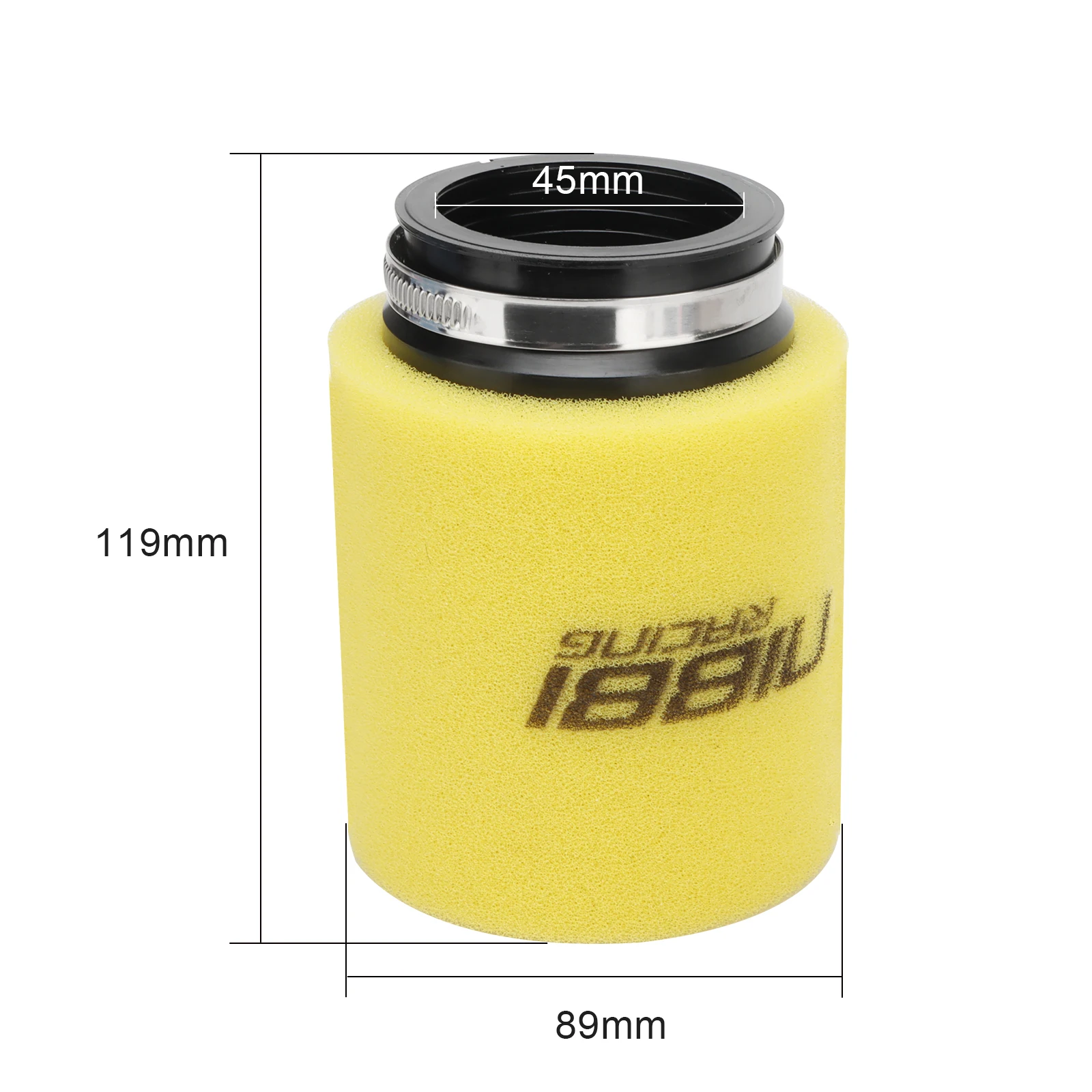 NIBBI PE17-28mm Flansch-Vergaser-Kit mit 45/49mm Abnehmbarem Schwamm-Luftfilter für Yamaha Honda KTM 2T/4T Motorrad-Vergaserdüsen – Detail 5