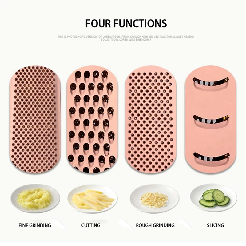 Stainless Steel Multi Functional Vegetable Cutters Grater For Carrots Potato Slicer Kitchen Tool Ginger Garlic Grinding Grater