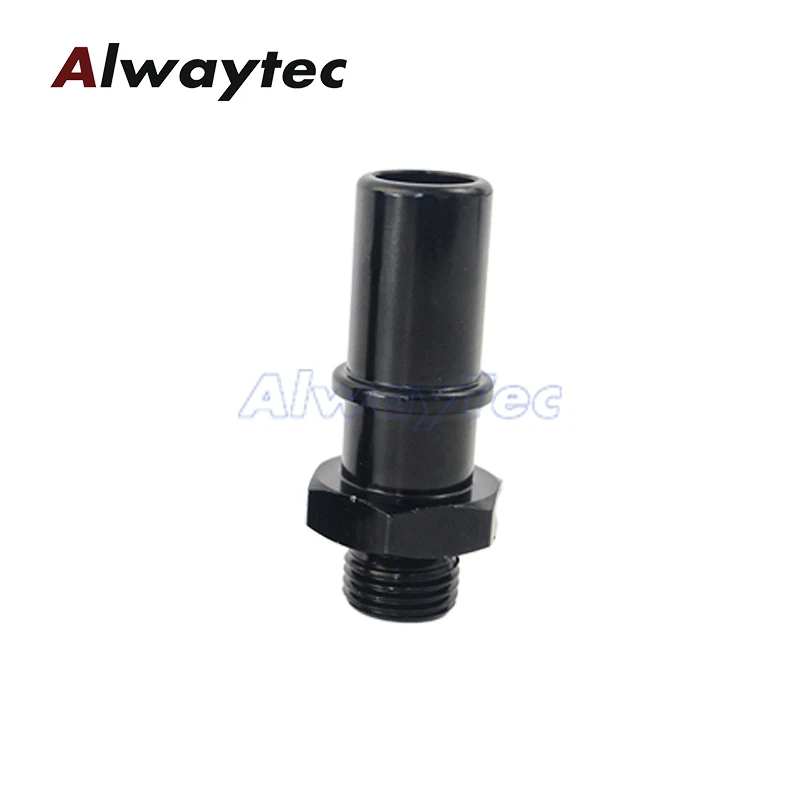 Quick Connect Male 15,82 mm Quick Disconnect Male Fitting Adapter Aluminium Zwart